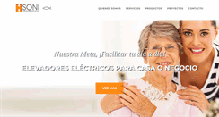 Desktop Screenshot of elevadoressoni.com