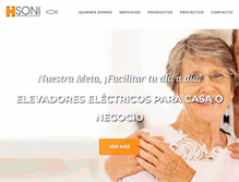 Tablet Screenshot of elevadoressoni.com